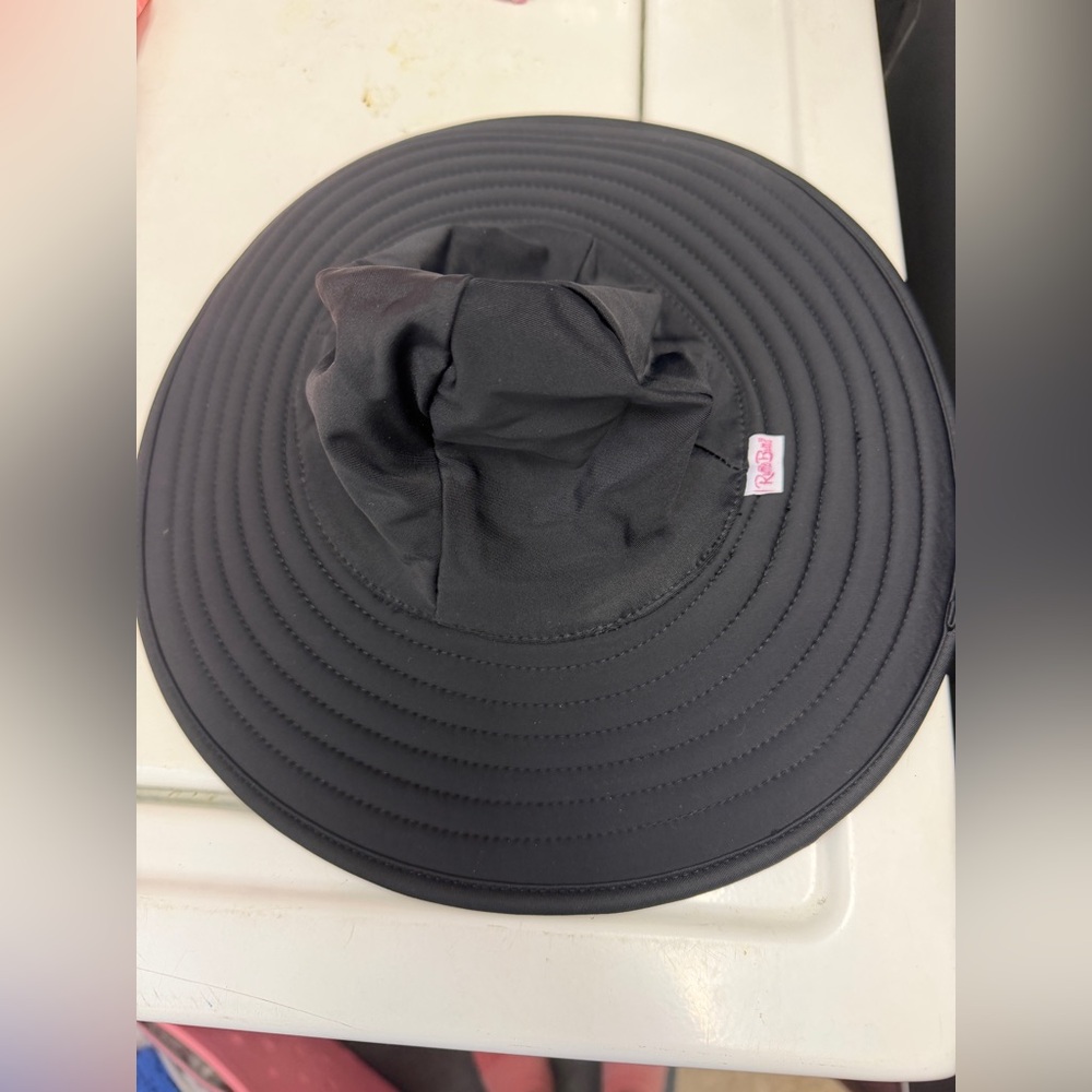 Ruffle Butts Black Kids Sun Hat